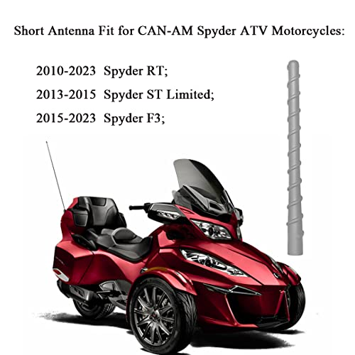 AMFRNE Motorcycle Short Antenna, Fit for Can-Am Spyder, Indian, Honda, BMW, Victory Select Motorcycles Models | Designed for Optimized Radio Reception, 7 Inches Spiral Antenna for Motorcycles ATV - Image 5