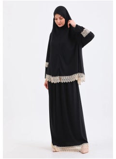 OLUDENIZ TWO PIECE SKIRT GUIPURE NON-SLIP, NON-SWEATHER Equally suitable for all body shapes and sizes PRAYER DRESS made in Türkiye...SUITABLE SIZES = S -M- L  - Image 4