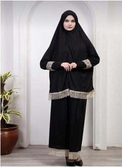 OLUDENIZ TWO PIECE SKIRT GUIPURE NON-SLIP, NON-SWEATHER Equally suitable for all body shapes and sizes PRAYER DRESS made in Türkiye...SUITABLE SIZES = S -M- L  - Image 2