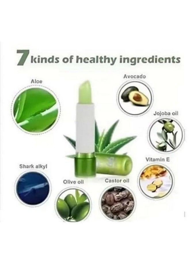 Aasakt Aloe Vera Natural Changing Color Long-Lasting Nourish Protect Lips Care Lip Balm - (Pack of 1) - Image 4