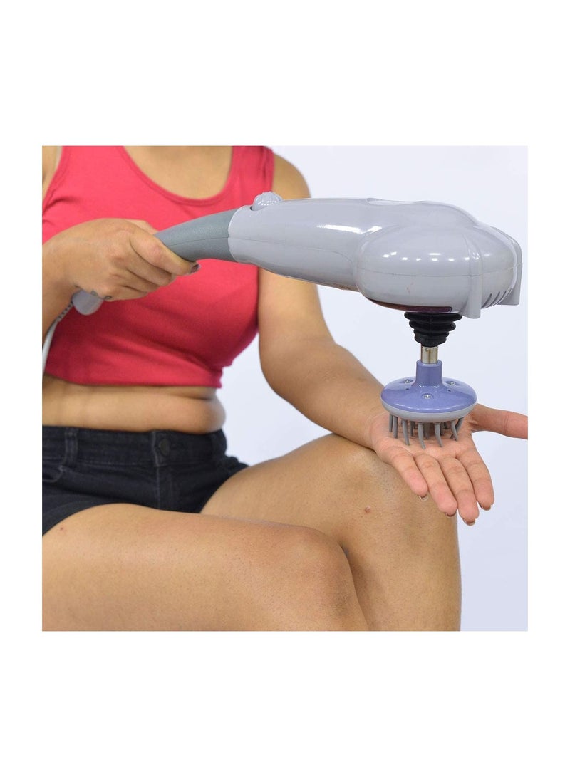 New Handheld 7 in 1 Deep Tissue Back And Body Massager Electric,Handheld Percussion Muscle Hand Massager - Full Body Pain Relief Vibrating Therapy Massage Machine - Image 5