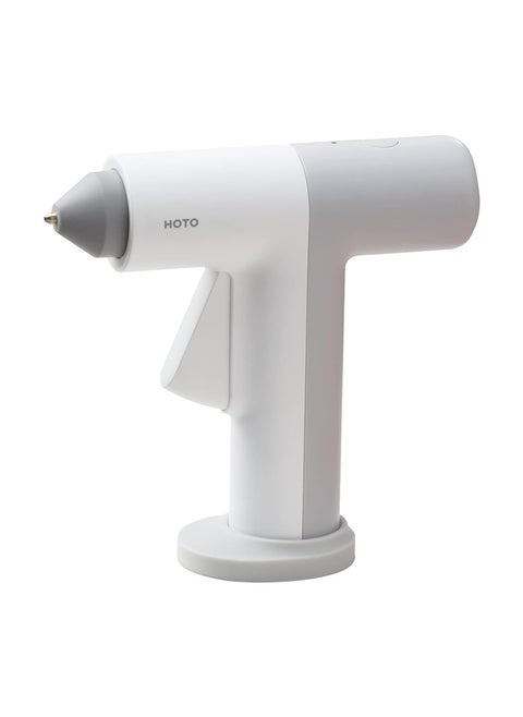 HOTO Hot Glue Gun, Cordless Mini Glue Gun with 10 Melt Glue Sticks, Manual Dispensing, 30S Heating Fast, USB-C Charging, Smart Power-Off, Suitable for Crafting/DIY Arts/Sealing