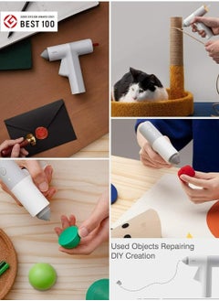 HOTO HOTO Hot Glue Gun, Cordless Mini Glue Gun with 10 Melt Glue Sticks, Manual Dispensing, 30S Heating Fast, USB-C Charging, Smart Power-Off, Suitable for Crafting/DIY Arts/Sealing  - Image 4