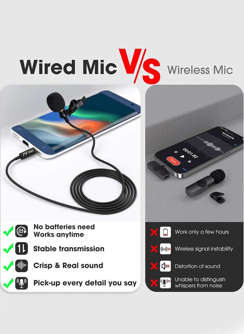 دراكلاو ميكروفون لافاليير بمشبك، مكثف متعدد الاتجاهات سلكي بمشبك للبث المباشر على يوتيوب، متوافق مع جهاز إرسال الميكروفون اللاسلكي Rode Wireless GO II 2 DJI، CM5 - Image 3
