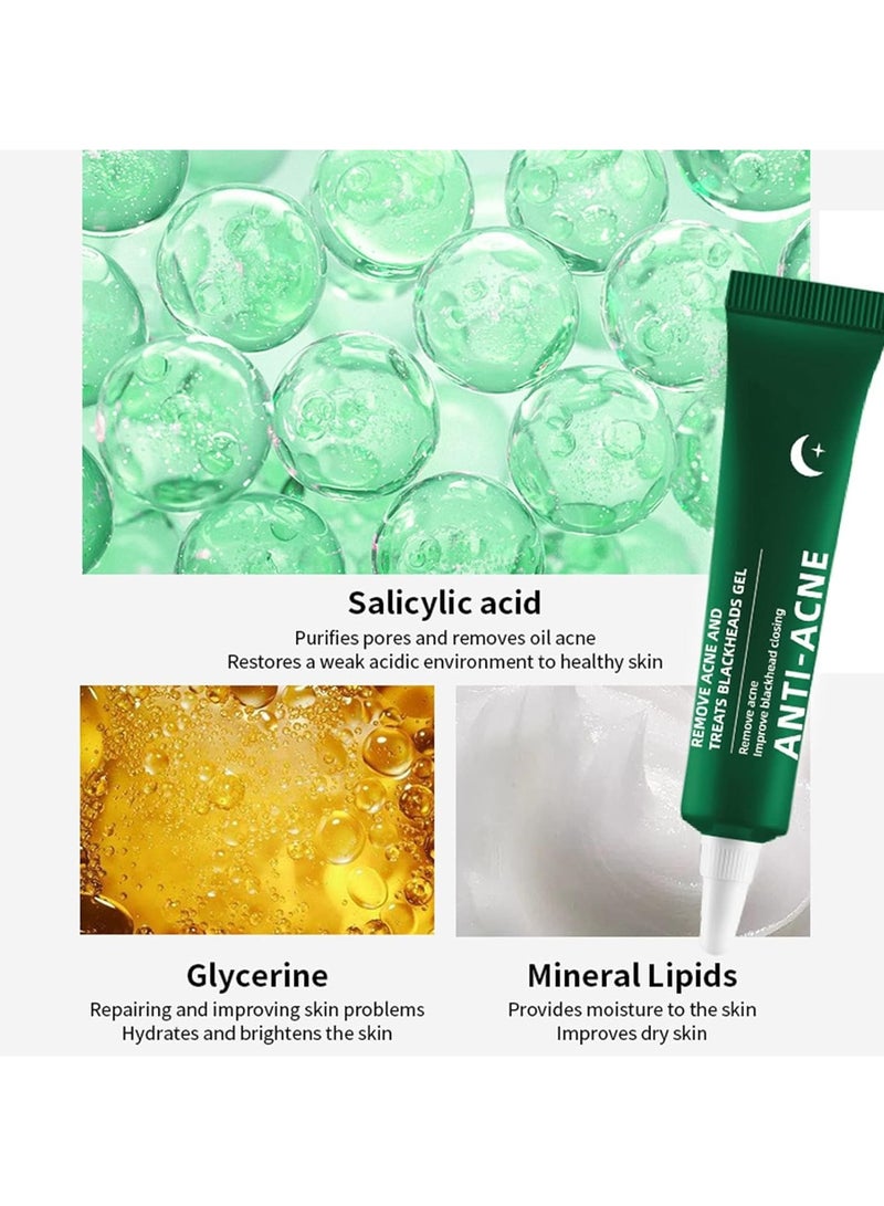 NALACAL Anti Acne Removal Cream - Acne Treatment Spot and Blackheads Treatment - Day & Night Acne Gel Set - Moisturizing Skincare Fade Acne Spots Oil Control Shrink Pores - For All Skin Types (2x30ml) - Image 3