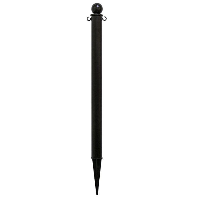 Mr Chain Deluxe Ground Pole Black 25Inch Diameter x 35Inch Height Pack of 6 954036