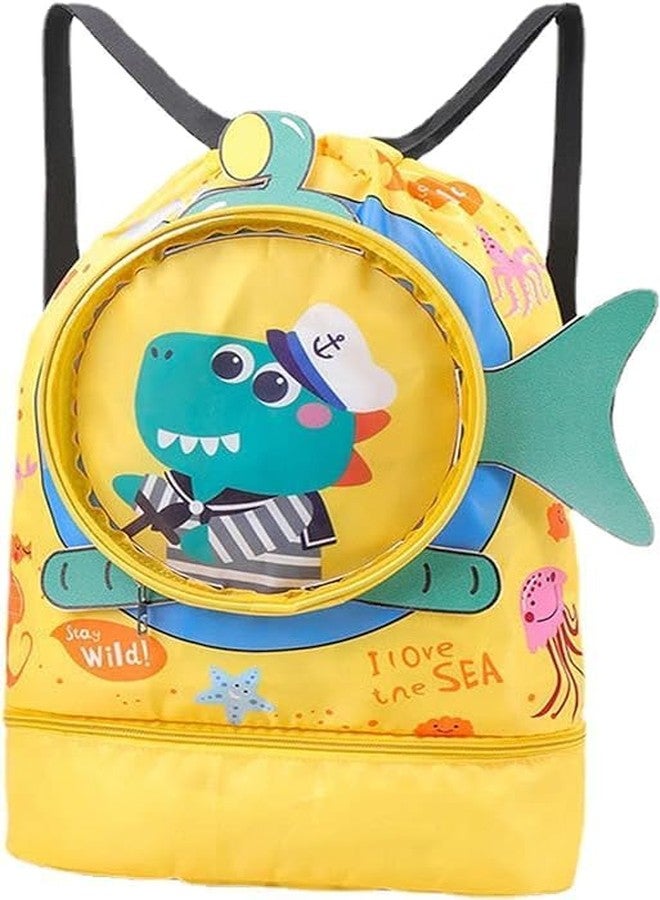 Spocco | Swimming Bag Shoulder Bag for Kids Large Capacity Backpack, Wet Dry Separation Beach Storage Clothes, Swim, Beach, Gym, Sports, Travel, Picnic, School Waterproof Bag for Kids | 179 - Image 1