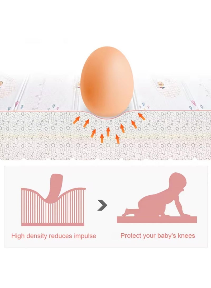 PureTuti Baby Play Mat, 200 * 180 * 1.5CM Waterproof Non-Slip Large Reversible Playmat Crawling Mat, Extra Thick Soft Baby Playmats for Playing or Camping Mat Bedroom Living Room Carpet Area (Animal) - Image 4