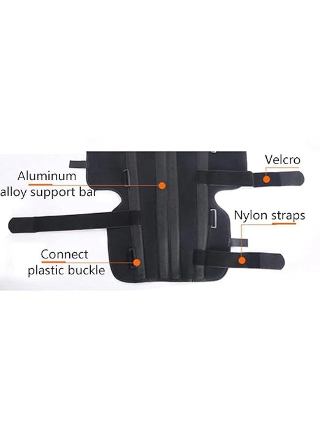 Professional Adjustable Knee Immobilizer - Medical Brace for Fracture Recovery & Post-Surgery Rehabilitation - Durable & Breathable Support for Leg Stability - Image 4