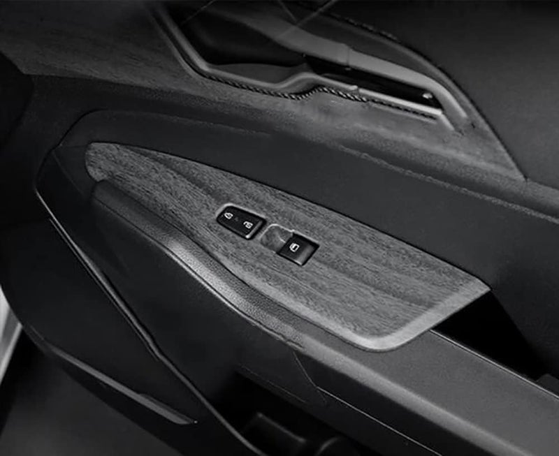 Kadore for 2023 2024 2025 Kia Sportage Hybrid SUV Peach Wood Style Center Console Interior Side Door Windows Lift Control Panel Frame Cover Trim LHD 6-pc - Image 2