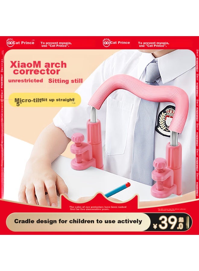 Cat Prince Maotaizi Posture Corrector, Back Support Brace For Primary School Students, Posture Correction Device For Children, Prevents Hunchback, Protects Myopia, Prevents Poor Posture, Helps With Writing And Reading, Pink - Image 1