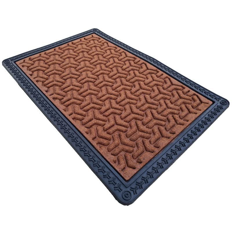 NESTPRIME Anti Slip Entrance Polypropylene Washable Water Absorbent Floor RugsDoormatBathMat60x40 cmCoffee - Image 3