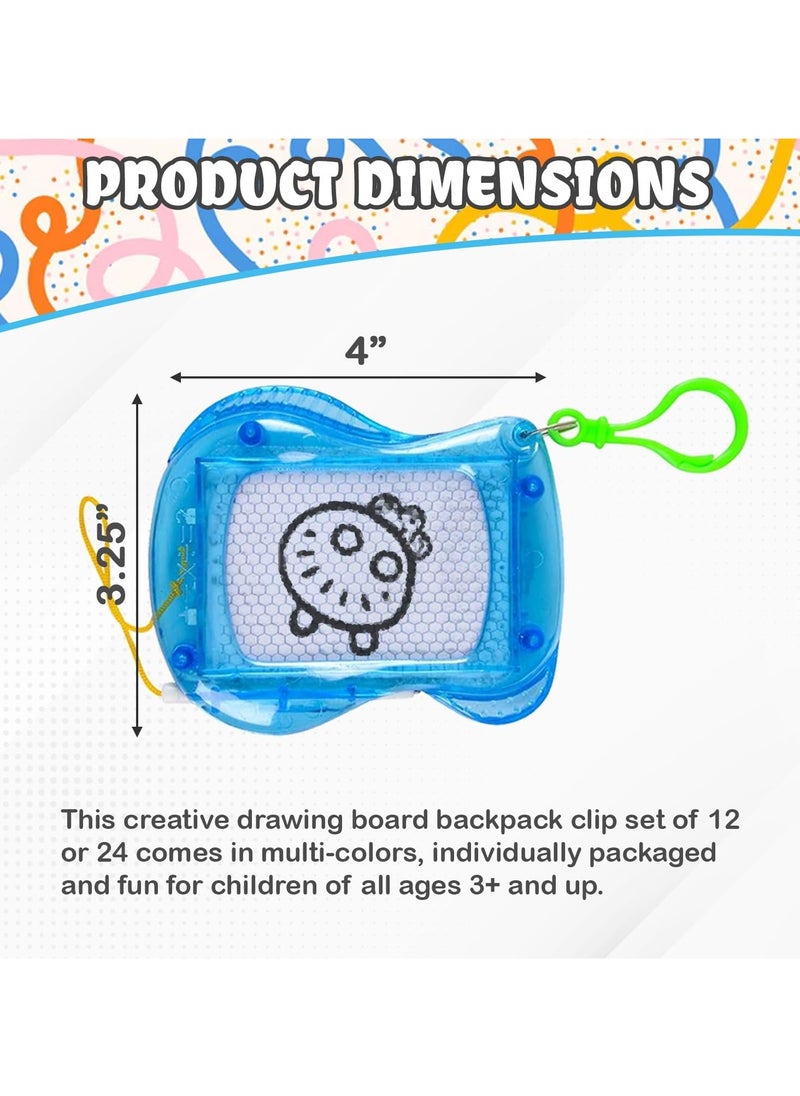 Home Smart Home Smart Mini Magnetic Drawing Board Keychain Assorted Color for Kids Erasable Sketch and Writing Pad Birthday or Party Favor Gift  Pack of 6PCS  - Image 3