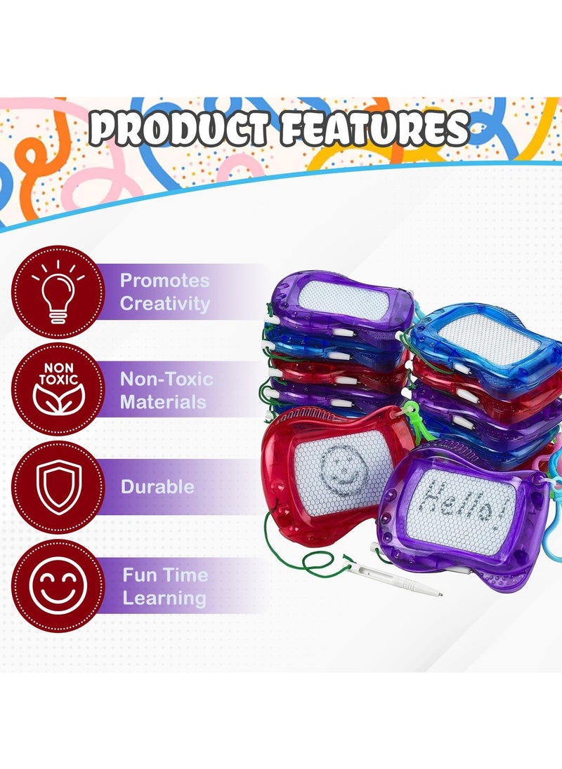 Home Smart Home Smart Mini Magnetic Drawing Board Keychain Assorted Color for Kids Erasable Sketch and Writing Pad Birthday or Party Favor Gift  Pack of 6PCS  - Image 2