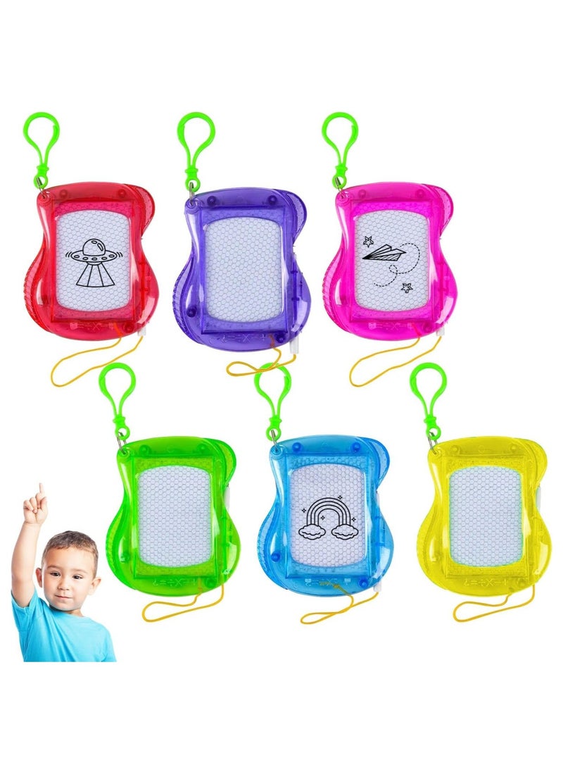 Home Smart Home Smart Mini Magnetic Drawing Board Keychain Assorted Color for Kids Erasable Sketch and Writing Pad Birthday or Party Favor Gift  Pack of 6PCS  - Image 1
