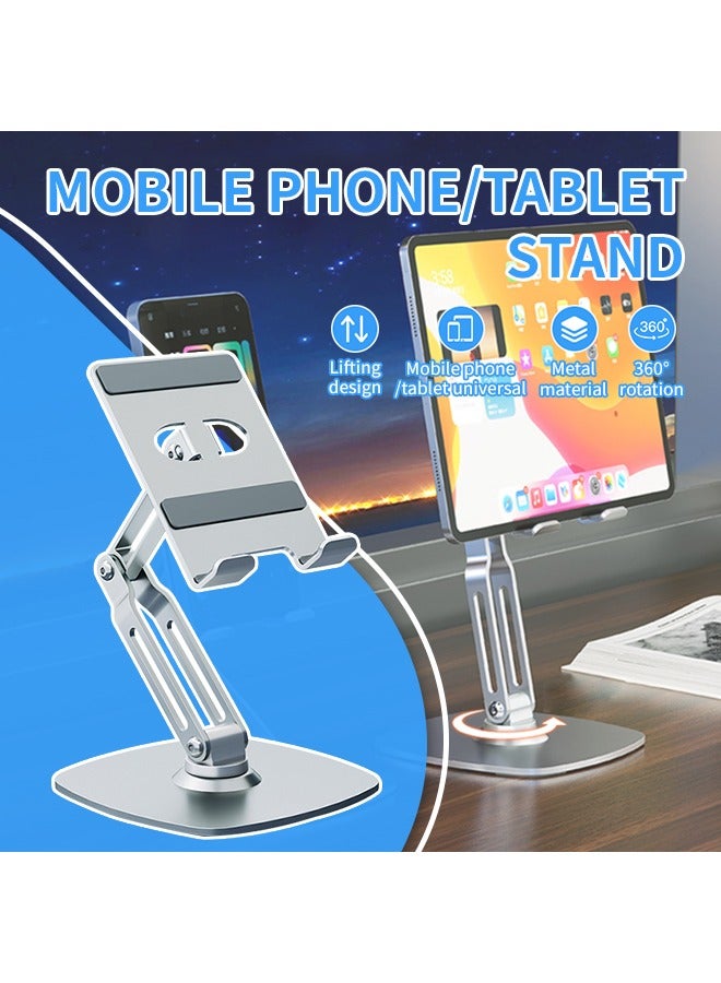 Aluminum Alloy Mobile Phone Stand, Hollow Ventilation Mobile Phone Desktop Stand, Non-Slip Laptop Stand, Height Adjustable, Pocket Size, For Iphone16/15/14.Samsung S23  - Image 2