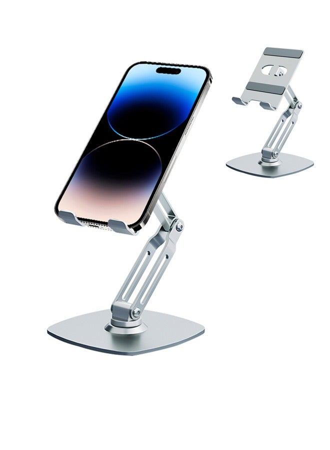 Aluminum Alloy Mobile Phone Stand, Hollow Ventilation Mobile Phone Desktop Stand, Non-Slip Laptop Stand, Height Adjustable, Pocket Size, For Iphone16/15/14.Samsung S23  - Image 1