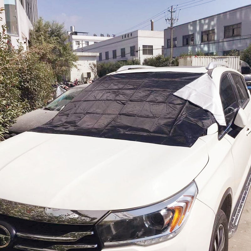 🚗 غطاء مغناطيسي لزجاج السيارة الأمامي لحماية من الثلج والبرد والغبار والثلج والحرارة - Image 3