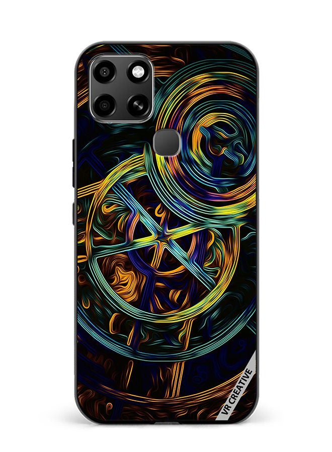 VR CREATIVE Protective Case Cover For Infinix Smart 6 Abstract Design Multicolour - Image 1
