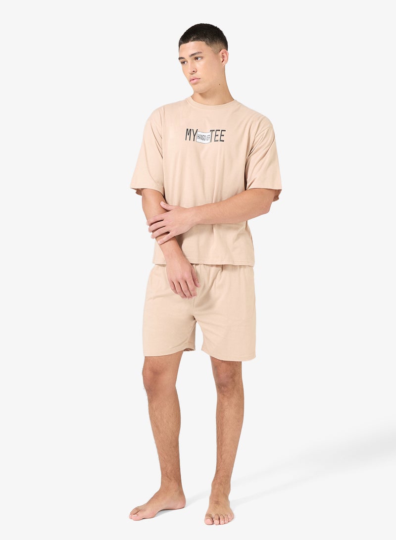 Seventy Five Nightwear T-Shirt & Shorts Set - Image 1