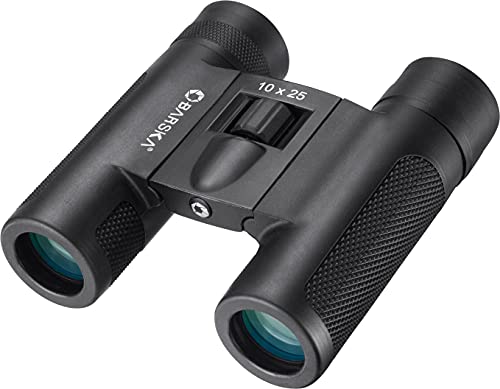Barska 10x25 Lucid View Compact Binoculars with Roof Prisms, Fully Coated Optics, Center Focus, Rubber Armor Grip – Lightweight for Hiking, Bird Watching, Travel - Image 1