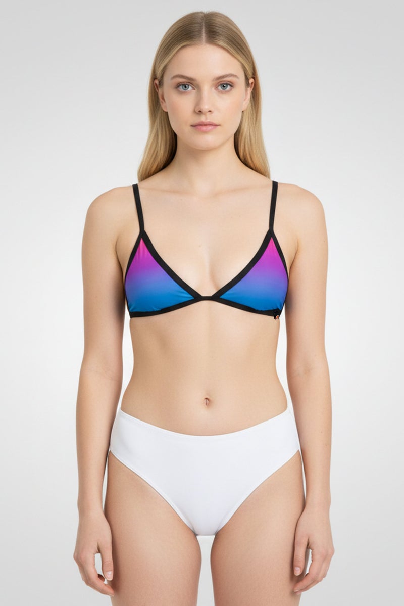 Ellesse Women Padded Tie Dye Bikini Top, Multicolor - Image 1