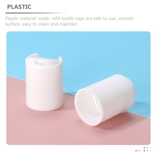 Minkissy 6pcs White Plastic Lotion Bottle Caps Replacement Dispensing Lids Pump for Shampoo Lotion Tops Shampoo Pump Head Plastic Clamshell 250ml - Image 4