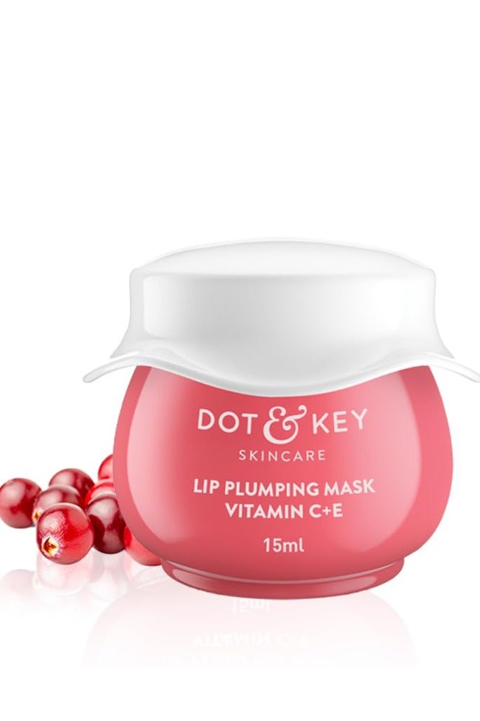 Dot & Key Dot Key Lip Plumping Mask with Shea Butter Vitamin C E for Naturally Glowing Lips - Image 1