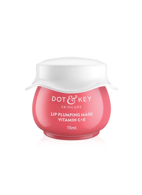 Dot Key Lip Plumping Mask with Shea Butter Vitamin C E for Naturally Glowing Lips