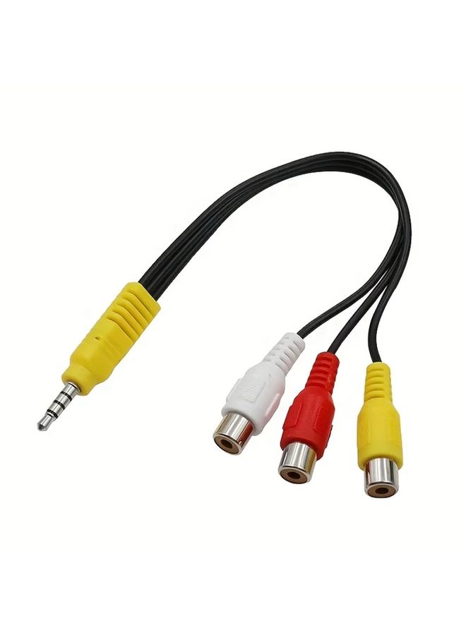 3 5mm To RCA AV Adapter Cable 3 5mm To Red White Yellow Video Cable 1pc - Image 5