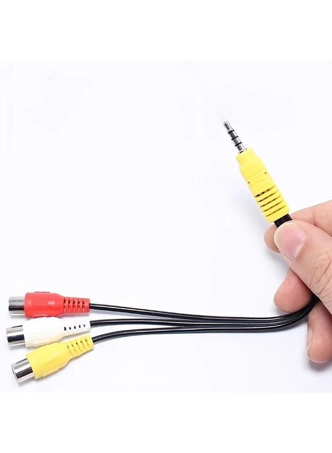 3 5mm To RCA AV Adapter Cable 3 5mm To Red White Yellow Video Cable 1pc - Image 3
