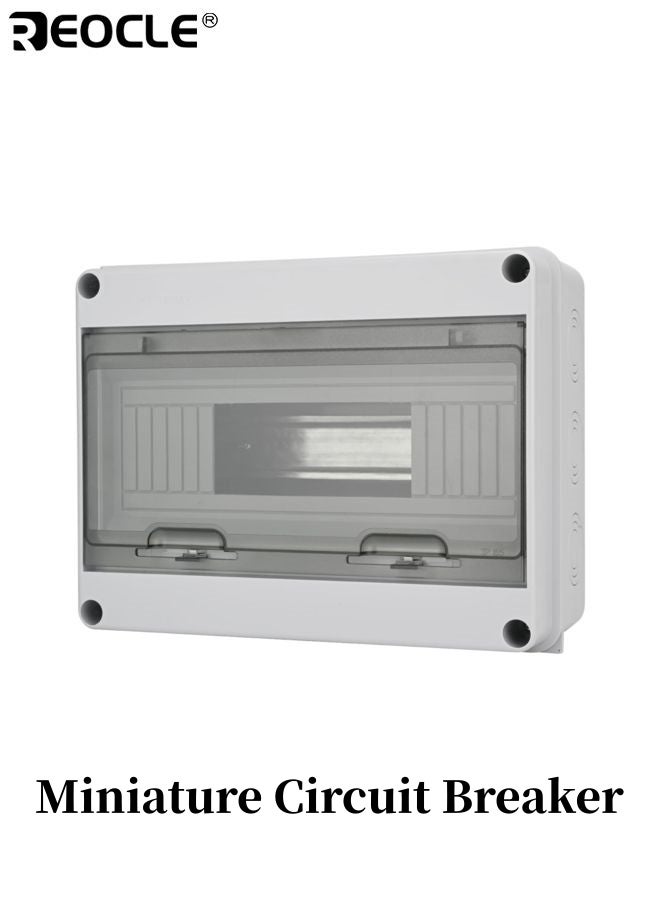 ريوكل 12 طريقة قاطع دوائر MCB صندوق حماية التوزيع مع سكة DIN و IP65 حاوية مقاومة للماء للاستخدام الكهربائي الداخلي والخارجي في التطبيقات السكنية والتجارية والصناعية - Image 1