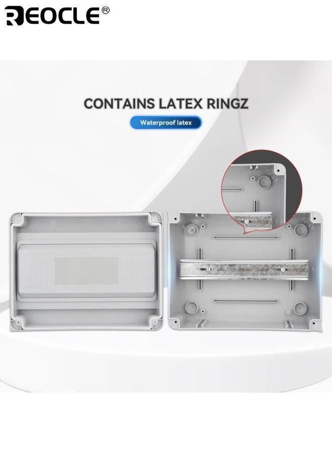 ريوكل 12 طريقة قاطع دوائر MCB صندوق حماية التوزيع مع سكة DIN و IP65 حاوية مقاومة للماء للاستخدام الكهربائي الداخلي والخارجي في التطبيقات السكنية والتجارية والصناعية - Image 5