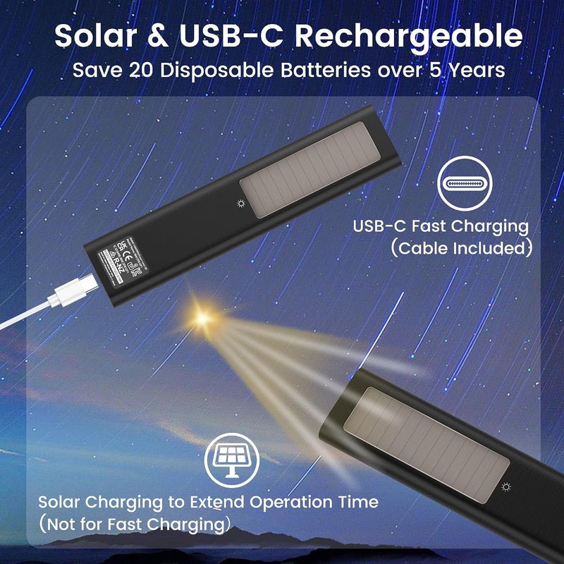 for Samsung TV Remote, Rechargeable Solar Remote for Samsung Frame Smart TV, Solarcell, USB-C Fast Charging, Voice&BT, Compatbile with Samsung Remote Control for 2025-2018 Smart TV BN59-01385A - Image 2