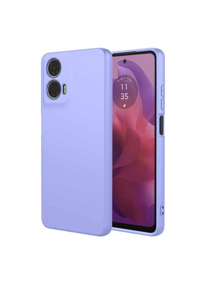 Generic - For Moto G85/G75/G05 Imitation Original Liquid Silicone G15 Mobile Phone Case E15/G84/G55/G14/G04-Color:Scarlet (original Shell Imitation)-Applicable Model:MOTO G05/E15 - Image 1
