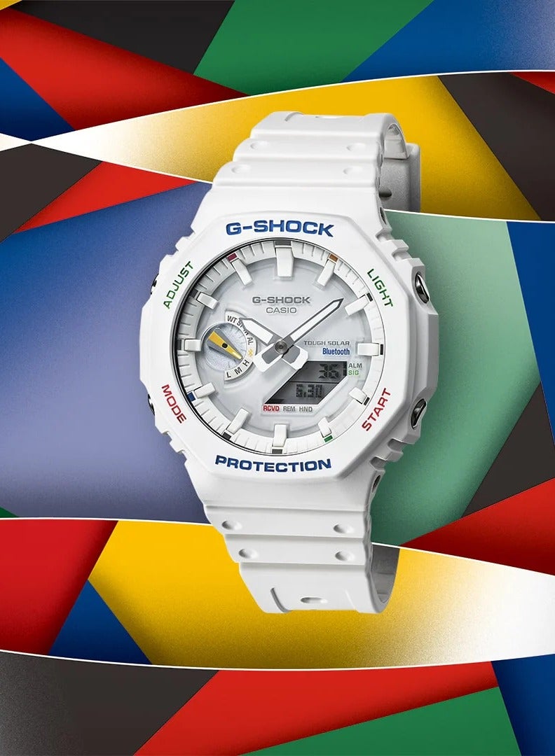 G-SHOCK Casio G-Shock Watch - GA-B2100FC-7ADR White Dial, White Band, Mens - Image 2