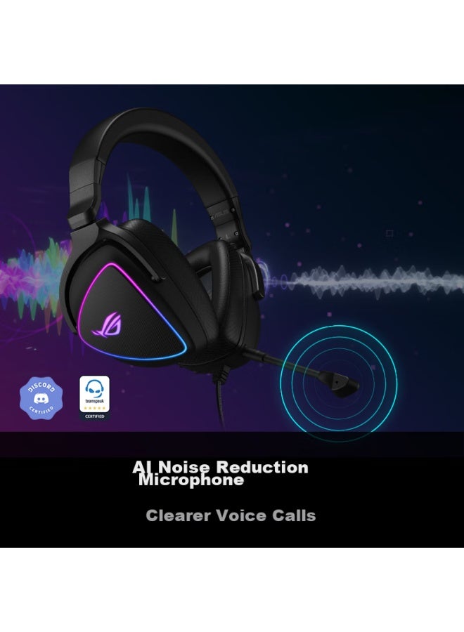 Rog Prism S Gaming Headset, Over-ear Headphones, 7.1 Surround Sound, Wired, No Delay, Usb/type-c Switch, Ai Noise Reduction Microphone, Compatible With Tri-band Action - Image 2