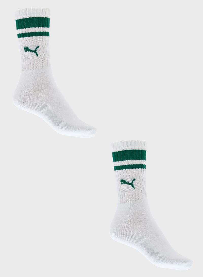 PUMA 2 Pack Crew Heritage Socks  - Image 1