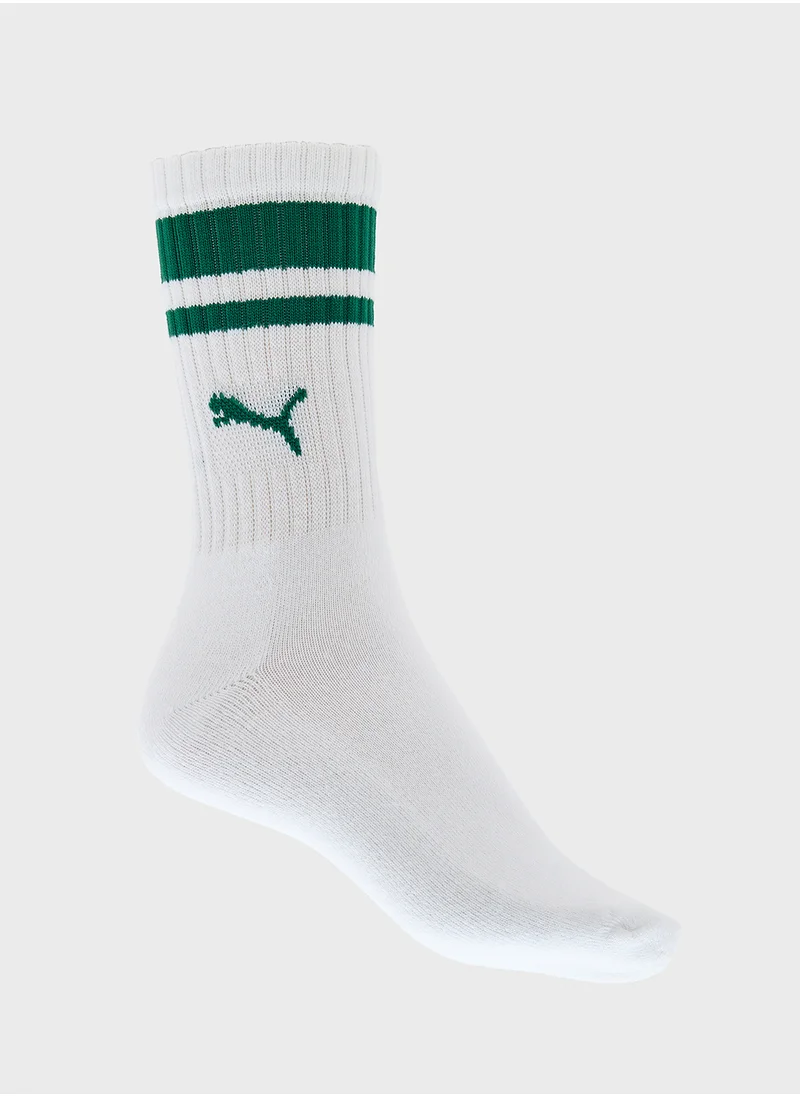 PUMA 2 Pack Crew Heritage Socks
