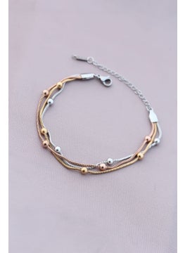 Evdema Ema 316L Anti-tarnish Steel Silver Color Ball Chain Women's Bracelet  - Image 1