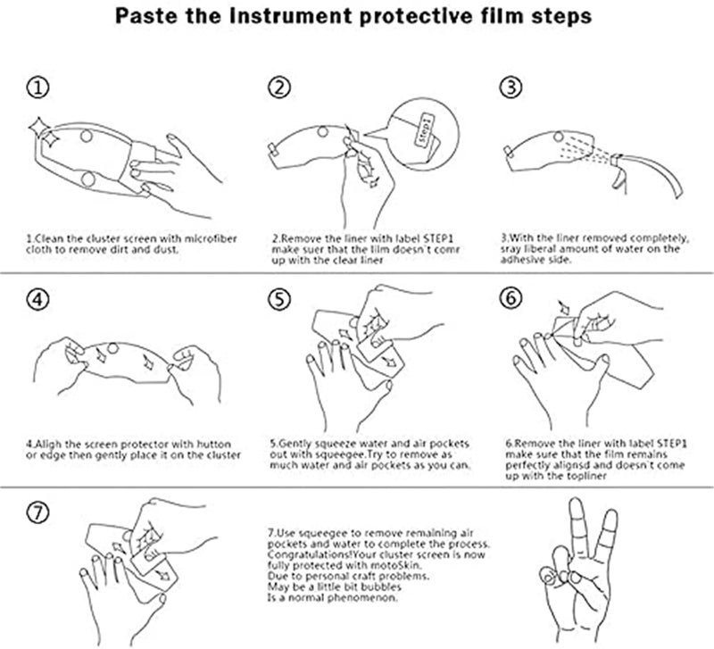 Vuzmode Motorcycle Dashboard Screen Protector - Image 3