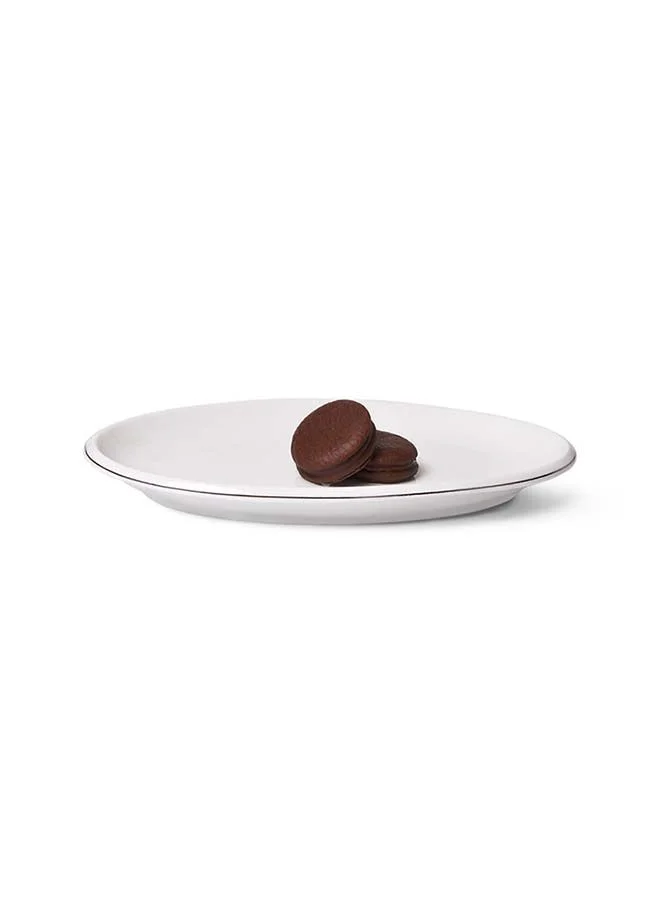 فيسمان Oval Shaped Serving Plate White Porcelain 35x21cm