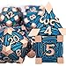ORIFANTOU 7PCS Metal DND Dice Set with Box Debris RPG Copper Blue D and D Dice for use with DD Tabletop Games Role Playing Game Polyhedral Dice Set D20 D12 D10 D8 D6 D4 - Image 4