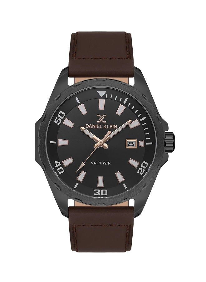 دانيل كلاين ساعة يد تناظرية من الجلد DK.1.13653-4 - Image 1