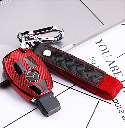 JVCV® Car Keychain with Braided Leather and Alloy Metal Horseshoe Buckle – Stylish Key Organizer for Men and Women (Red) - Image 4