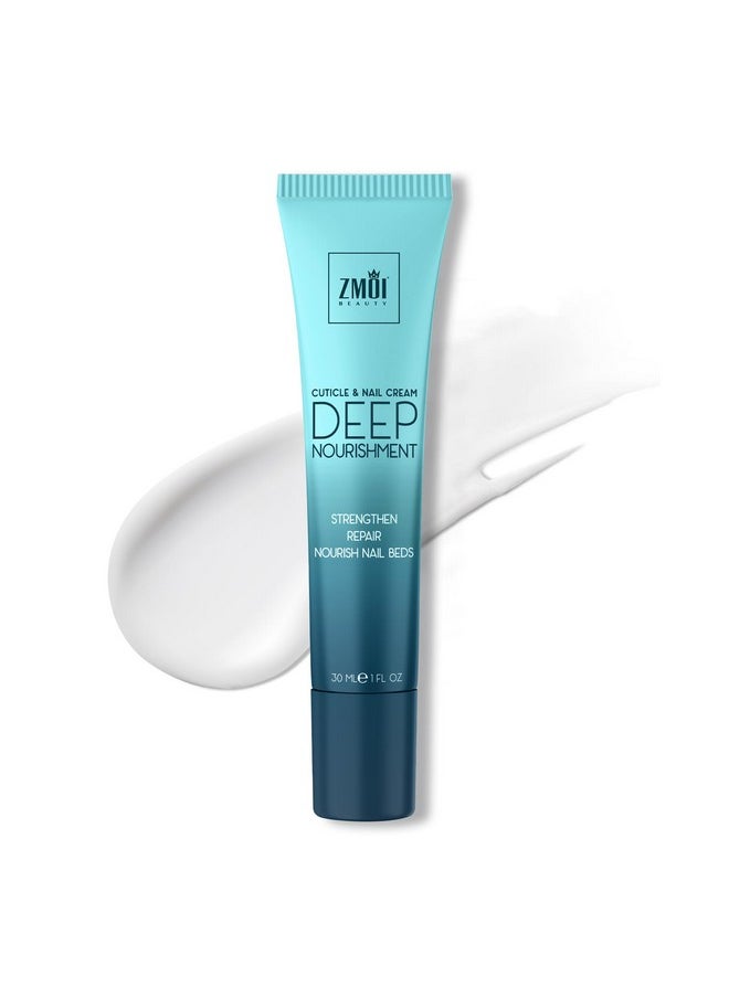 ZMOI - Cuticle & Nail Cream Shea Nourishing Strengthening Usa Made Soften Cuticles And Strengthen Nails Hydrating Repair Pro Nail Care With Organic Shea Butter Cuticle Oil (1 Fl Oz/Pack Of 1) - Image 1