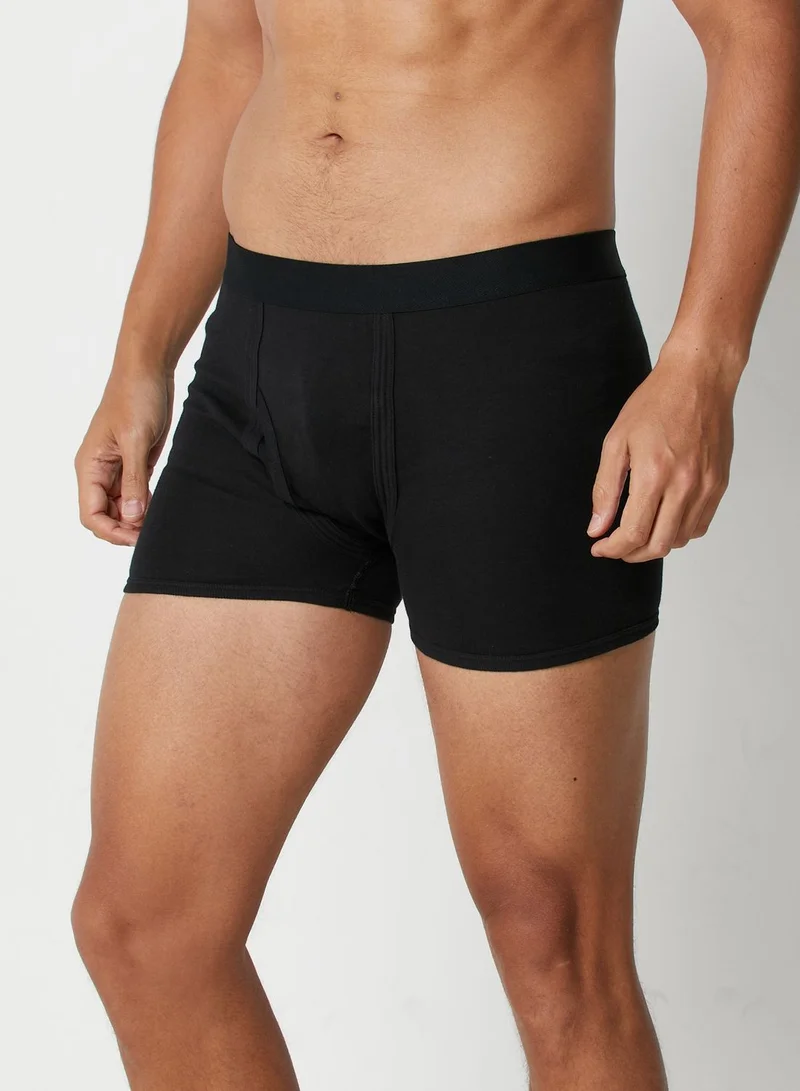 Seventy Five Basics 3 Pack Contrast Band Trunks With Antibacterial Finish