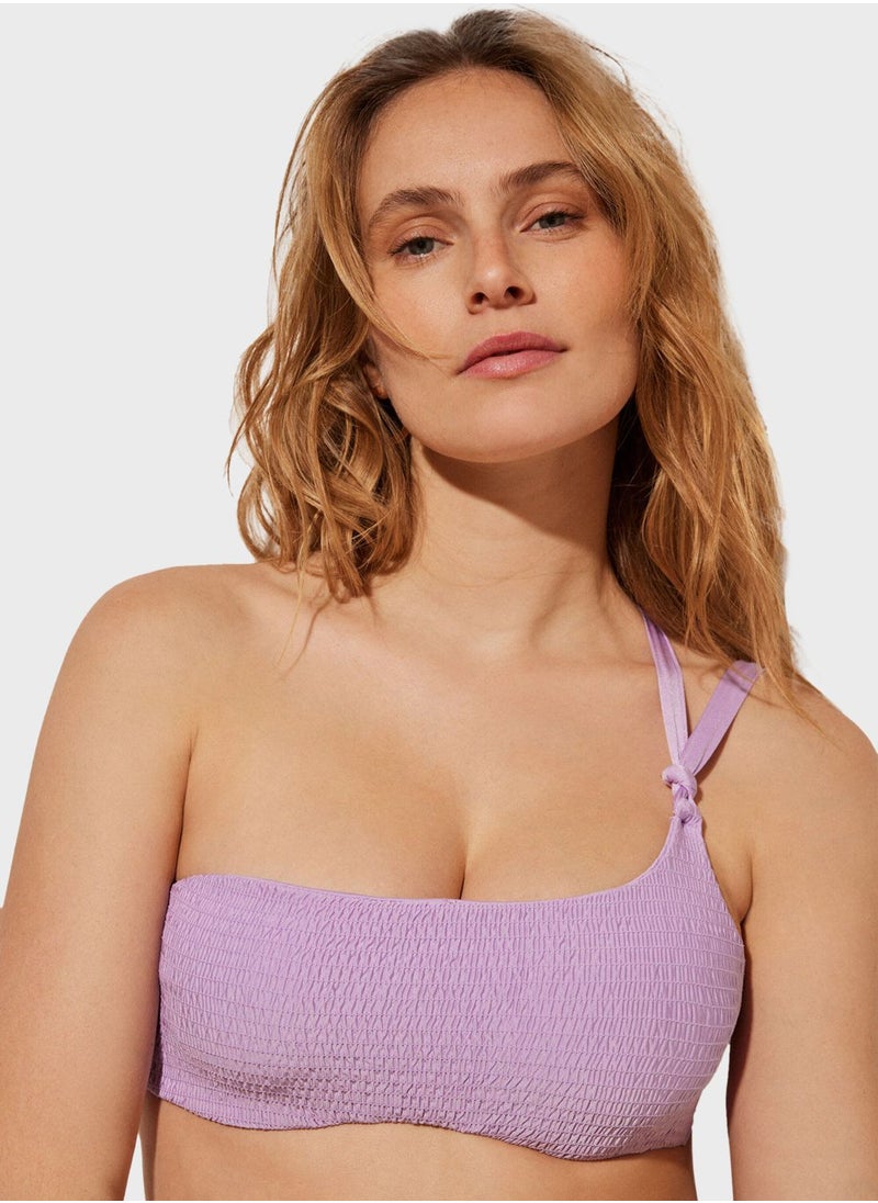 women'secret - Asymmetric Bandeau Bikini Top - Image 1