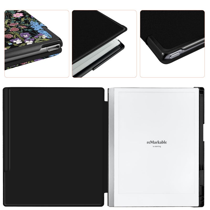 Aippdo Case for Remarkable 2 Paper Tablet 10.3" 2020 Released,Lightweight and Hard Back Shell Protective Book Folio Cover with Built-in Pen Holder,Comes with Remarkable 2 Pen Tips. - Image 2