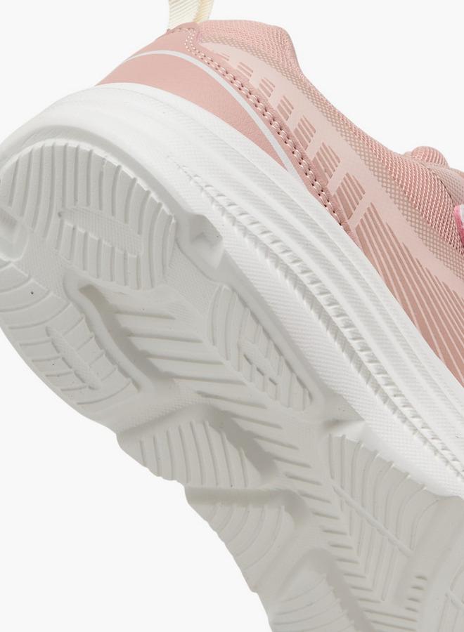 Kappa Girls' Printed Sports Shoes with Hook and Loop Closure - Image 5